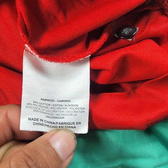 Nike Tiger Woods Collection Mens 2XL XL Short Sleeve Golf Polo Shirt Red AES - Picture 8 of 12